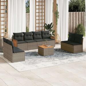 VidaXL Polyrattan Kerti Ülőgarnitúra - 9 részes