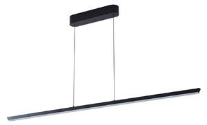 Függőlámpa Lucande, Solvar, dimmable, Fekete, Nappali, Fém, Modern