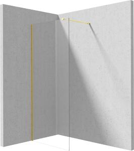 Deante Prizma zuhanykabin fal walk-in 80 cm arany fényes/átlátszó üveg KTJ_Z38P