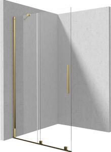 Deante Prizma zuhanykabin fal walk-in 100 cm arany fényes/átlátszó üveg KTJ_Z30R