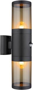 Globo Lighting Xeloo kültéri fali lámpa 2x60 W fekete-füst színű 32014-2BSS