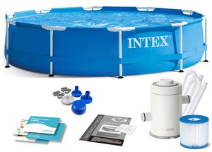 Intex 305x76cm Metal Frame fémvázas Medence vízforgatóval (28202NP)