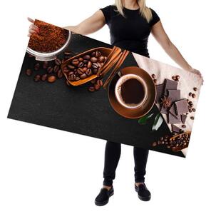 Wallplex falburkoló konyhapanel Coffe black (Méret: Kicsi 60x120)