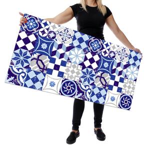 Wallplex falburkoló konyhapanel Kék Mozaik (Méret: Kicsi 60x120)
