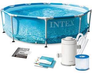 Intex Beachside 305x76cm Fémvázas medence vízforgatóval (28208NP)
