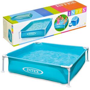 Intex 122x122cm négyszögletes mini fémvázas Gyerekmedence (57173NP)