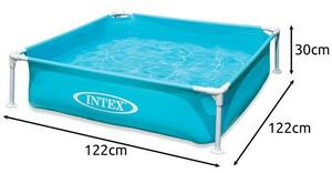 Intex 122x122cm négyszögletes mini fémvázas Gyerekmedence (57173NP)