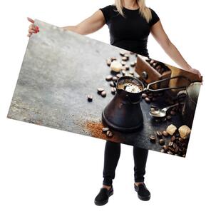 Wallplex falburkoló konyhapanel Kávékiöntő (Méret: Kicsi 60x120)
