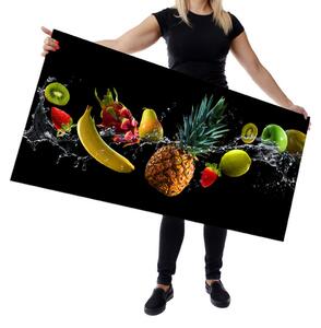 Wallplex falburkoló konyhapanel Fruit splash Black (Méret: Kicsi 60x120)