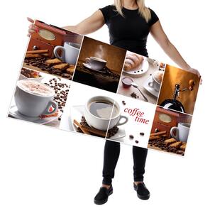 Wallplex falburkoló konyhapanel Coffee Time (Méret: Kicsi 60x120)