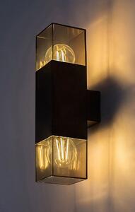 Rabalux Loanda kültéri fali lámpa 2x60 W fekete 77081