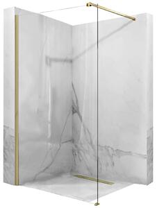 Rea Aero zuhanykabin fal walk-in 90 cm arany csiszolt/átlátszó üveg REA-K4700