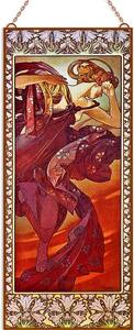Alfons Mucha - Étoile du Soir üvegkép, falikép