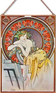 Alfons Mucha - Festészet üvegkép, falikép