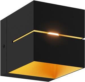 Zuma Line Transfer oldalfali lámpa 1x40 W fekete-arany 91067-N