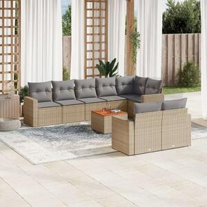 VidaXL Polyrattan Kerti Ülőgarnitúra - 9 részes