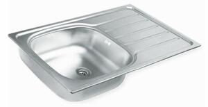 Artenova AE 8650 mosogatótálca (860x435 mm, 1 medence+csepptálca) komplett 3 1/2" szifoncsomaggal