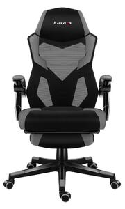 Huzaro Combat 3.1 Gamer szék lábtartóval - Fekete / Szürke