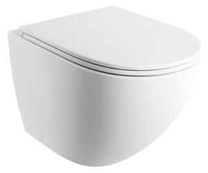 Omnires Ottawa miska WC wisząca z deską wolnoopadającą biały mat OTTAWACMWBM