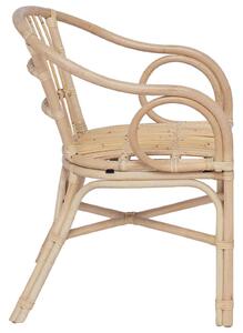 VidaXL Összecsukható Szék Természetes 58 x 60 x 81 cm Rattan