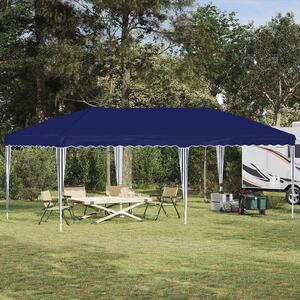 VidaXL Parti sátor 575 x 290 x 245 cm Kék 210D Oxford ezüst bevonattal