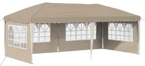 VidaXL Parti sátor 575 x 289 x 245 cm Krémszínű