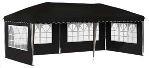 VidaXL Parti sátor 575 x 289 x 245 cm Fekete