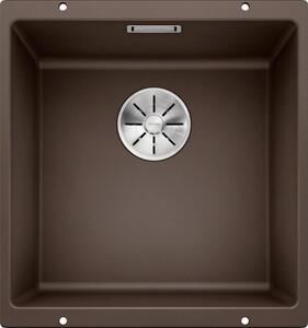 Blanco Subline 400-U, szilgránit mosogató a munkalap alatt 400x400x190 mm, 1 kamrás, kávés, BLA-523431