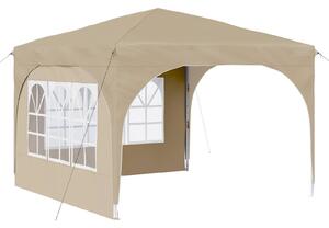 VidaXL Parti sátor 290 x 290 x 245 cm Krémszínű