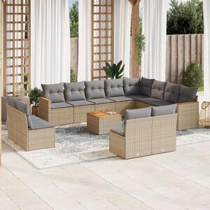 VidaXL Polyrattan Kerti Ülőgarnitúra - 13 részes