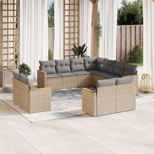 VidaXL Polyrattan Kerti Ülőgarnitúra - 11 részes
