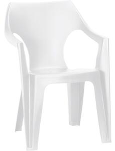 Dante alacsony támlás műanyag kerti szék, kartámaszos