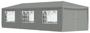 VidaXL Partysátor 900 x 300 x 255 cm Világosszürke PE és acél