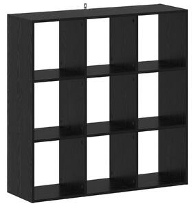 VidaXL Könyvszekrény Fekete Tölgy 102 x 32 x 102 cm