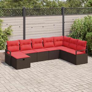 Kanapé Szett párnával 6 pcs polirattan