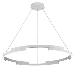 CASTLE fehér LED függesztett lámpa, minimalista design, 80 cm, 40W