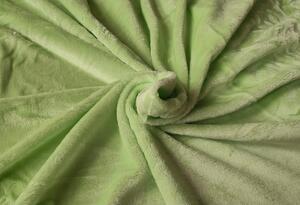 Mikroplüss lepedő zöld, 180 x 200 cm, 180 x 200 cm
