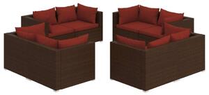 VidaXL Polyrattan Kerti Ülőgarnitúra - 8 Fős