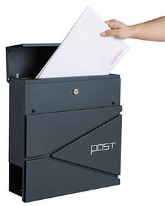 Postaláda, Songmics, szürke, 37x10.5x37 cm