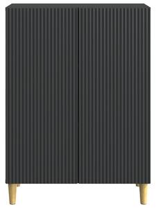 VidaXL Széf Fekete 66 x 34,5 x 90 cm Szerelt Fa