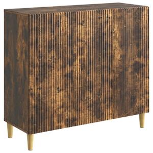 VidaXL Széf Füstös Tölgy 89 x 34,5 x 80 cm Szerelt Fa