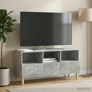 VidaXL TV szekrény fiókkal Betonszürke 102 x 34,5 x 50 cm Szerelt Fa