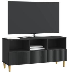 VidaXL TV szekrény fiókkal Fekete 102 x 34,5 x 50 cm Szerelt Fa