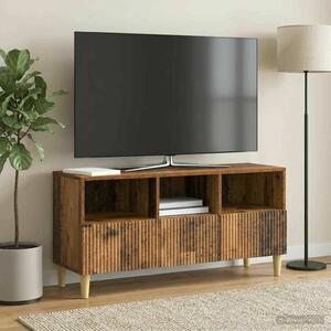 VidaXL TV szekrény fiókkal Antik Fa 102 x 34,5 x 50 cm Szerelt Fa