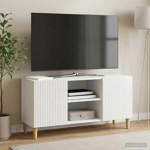 VidaXL TV szekrény Magasfényű Fehér 102 x 34,5 x 50 cm Szerelt Fa