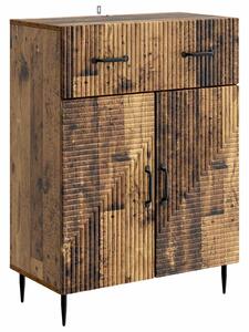 VidaXL Széf Antik Fa 66 x 34,5 x 89,5 cm Szerelt Fa
