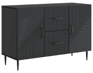 VidaXL Széf fiókkal Fekete 89 x 34,5 x 60 cm Szerelt Fa