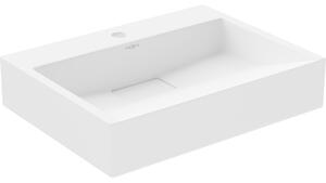 Mexen Ava konglomerát mosdó, munkalapra helyezhető 1/O 50 x 38 cm, fehér - 23015001