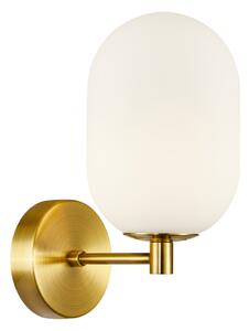 Opál üvegbúrás fali lámpa arany Milagro Alias Gold (ML0319) 1xE14