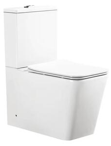 Viva ES QUADRO monoblokk WC - perem nélküli - WC ülőkével komplett - mély öblítésű
